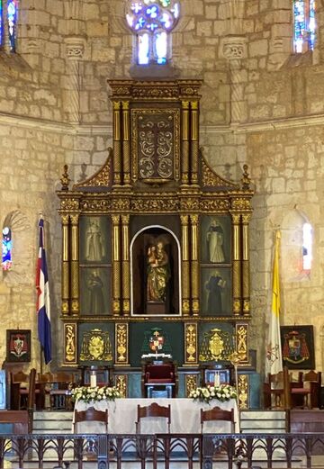 Picture af alteret i Katedralen i Santo Domingo